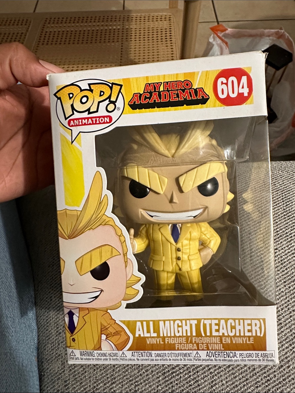 Funko Pop! My Hero Academia All Might (Teacher) - Yellow, Black, Purple